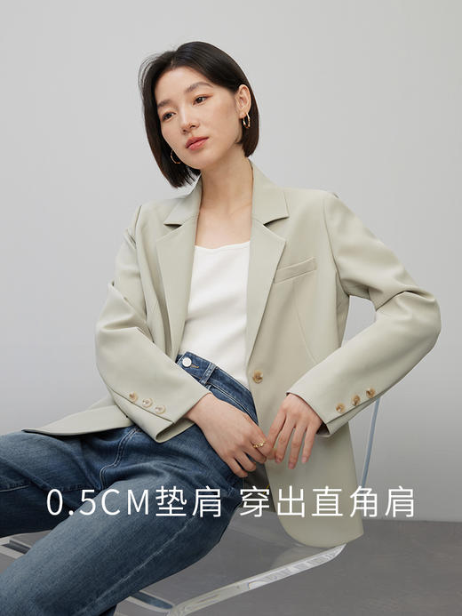 【1件75折】熙世界超好看西装外套女小个子2025春新款高级感炸街休闲小西服 商品图1