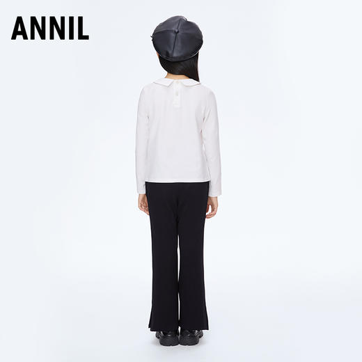 女童乖巧可爱翻领长袖针织衫新款安奈儿童装实体店同款AG411525 商品图3