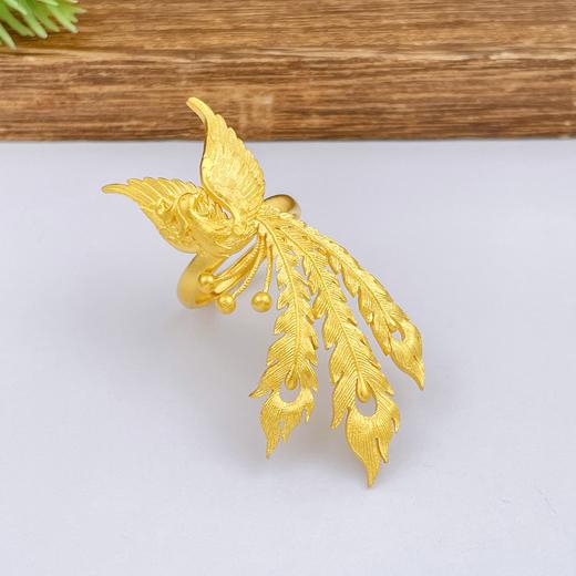 【限时克减150元】足金999.9 #婚庆 古法活口婚嫁凤戒凤凰于飞凤凰女戒(AIGFJZ00052-1)（预售产品下单后不退款不退货不换货不补差（预售产品下单后不退款不退货不换货不补差 商品图1