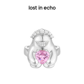 lost in echo原创设计师品牌轻奢Yetti雪怪珍珠戒指心型萌趣可爱