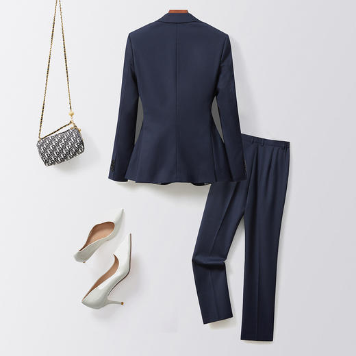 【职场通勤】罗蒙女士两件套商务简约时尚休闲正装气质西服套装女 商品图1