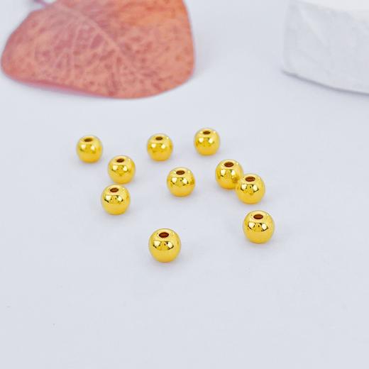 【限时7.5折】【定价黄金】足金 【无字印】3D硬金散珠转运珠光珠圆珠转运珠手串佛珠(V3DSC00277)（预售产品下单后不退款不退货不换货不补差价）（预售产品下单后不退款不退货不换货不补差价） 商品图1