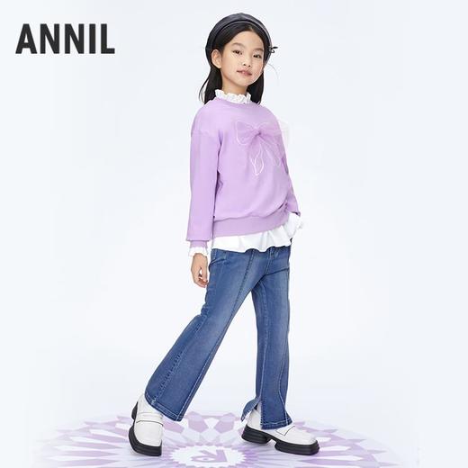 女童甜美卫衣圆领长袖卫衣新款安奈儿童装实体店同款AG411641 商品图3