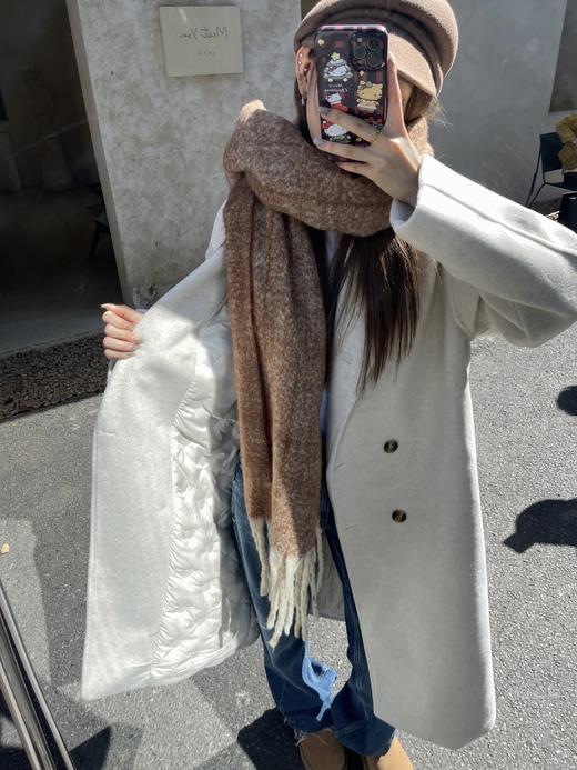新推出90羽绒内衬出口欧洲大牌订单高货😀【花侍·高端90白鸭绒长款毛呢羽绒大衣外套】暖暖过冬羽绒内胆高贵女士首选大衣送妈妈 商品图8