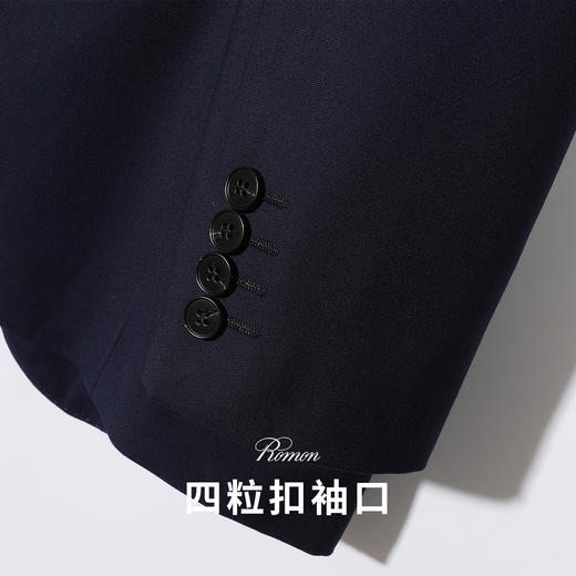 【西装+松紧腰西裤】罗蒙西服套装正装通勤两件套商务婚庆简约男士西服套装 商品图5