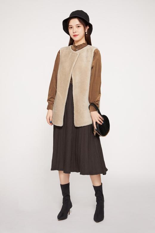 ANSUABEL 羊羔毛颗粒马甲外套 10145 商品图1