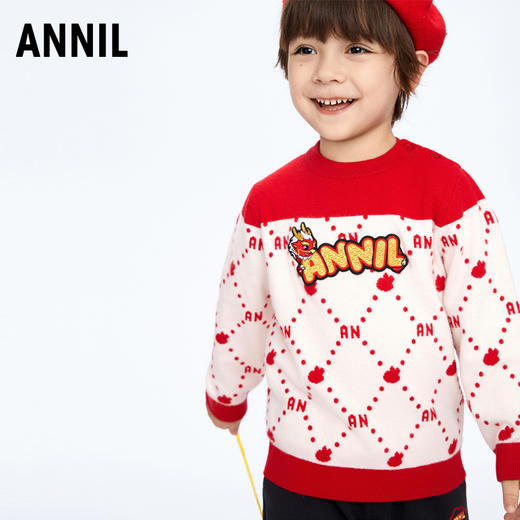 男童圆领毛衣新款安奈儿童装实体店同款XB414576 商品图2