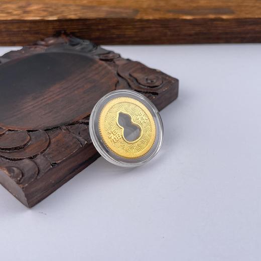 【限时克减150元】【5克】足金999.9 #葫芦实心5g镂空葫芦福禄平安扣金条（配亚克力盒）(JT00026)（预售产品下单后不退款不退货不换货不补差价） 商品图2