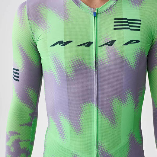 MAAP 男士 LPW Pro Air LS Jersey 限量款长袖骑行服 紫/绿 商品图2