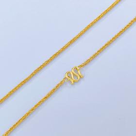 【限时克减128元】足金999.9 圆肖邦链项链(XL00014-05)补差价）补差价）预售产品下单后不退款不退货不换货不补差价