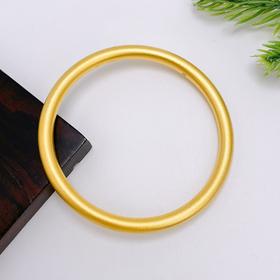 【限时克减150元】足金999.9 【油亮半空心】古法传承(面宽约5.2-5.4mm)古法光圈古法素圈固口古法手镯(GFSZW00022-09)（预售产品下单后不退款不退货不换货不补差价）