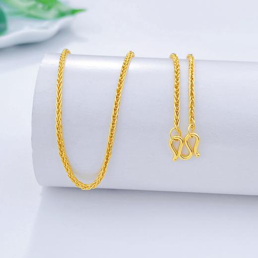 【限时克减128元】足金999.9 圆肖邦链项链(XL00014-05)补差价）补差价）预售产品下单后不退款不退货不换货不补差价 商品图1