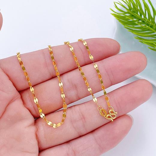 【限时克减150元】足金999 (足金999字印)5G黄金嘴唇链项链(5GXL00062)（预售产品下单后不退款不退货不换货不补差价）（预售产品下单后不退款不退货不换货不补差价） 商品图2