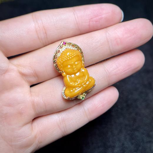 DS925蜜蜡吊坠-背光宝宝佛 商品图0