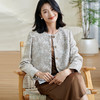 剩XXL 米思阳2026春季新款中式国风高级感定制提花短外套圆领宽松上衣女0212 商品缩略图1