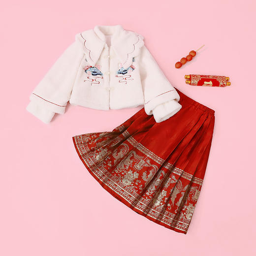 笛莎Deesha 童装女童套装2024春装新款儿童长袖外套套装 商品图0