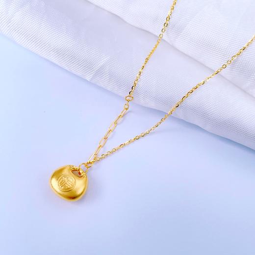 【限时克减150元】足金999 #小胖福 #小红书 5G黄金空心仿古法小胖福锁包套链小胖福套链调节套链(AG5GTL00278)（特殊产品下单后不退款不退货不换货不补差价） 商品图1