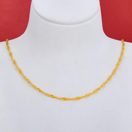 【限时克减128元】足金999.9 水波纹项链(XL00012-02)（预售产品下单后不退款不退货不换货不补差价（预售产品下单后不退款不退货不换货不补差价 商品图1