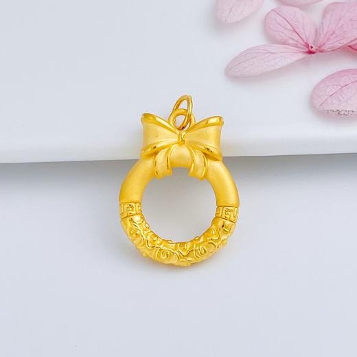 【限时7.5折】【定价黄金】足金 #在逃公主 #热卖 #悟空 【精品】3D硬金空心在逃公主悟空紧箍咒平安扣吊坠(AR3DDZ00006)（预售产品下单后不退款不退货不换货不补差价） 商品图1