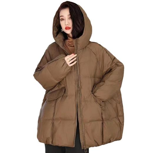 丁摩精品民族风文艺复古保暖白鸭绒连帽外套潮款AL 227 商品图4