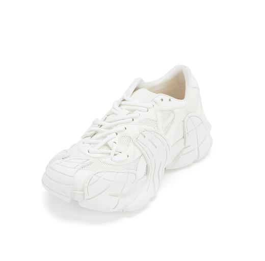 westory春季新款休闲厚底镂空气垫底超轻圆头百搭老爹鞋W24AM57471 商品图3