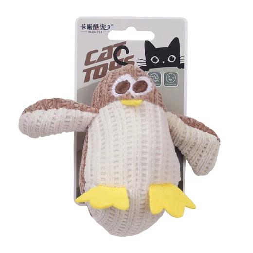 猫薄荷猫草自嗨解闷神器耐咬磨牙玩具小企鹅 商品图0