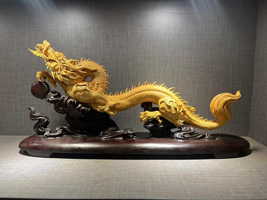 龍行天下｜龙年大吉°黄杨木摆件 商品图0