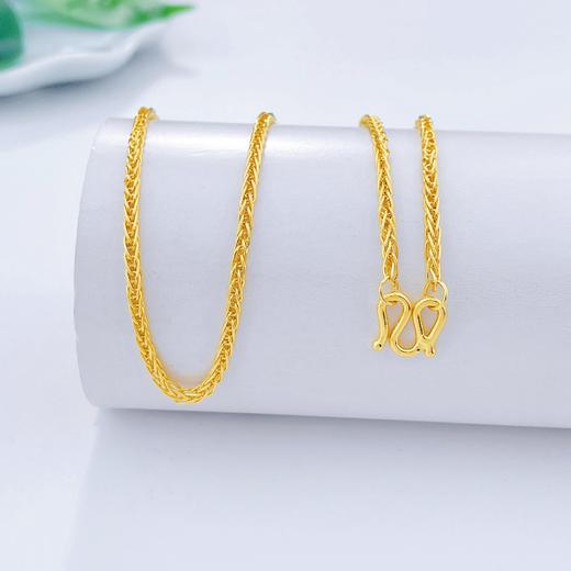 【限时克减128元】足金999.9 圆肖邦链项链(XL00014-06)补差价）补差价）预售产品下单后不退款不退货不换货不补差价 商品图1