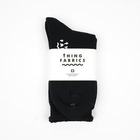 THING FABRICS TF Crew  Socks 日本制有机棉内里毛圈袜子 中筒袜