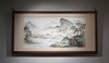 粉彩溪居清旷瓷板 商品缩略图0