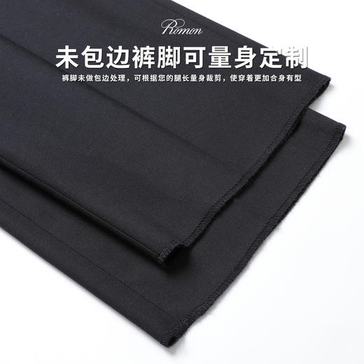 【西装+西裤】罗蒙男士西装套装两件套商务正装戗驳领一粒扣婚庆西装套装 商品图10