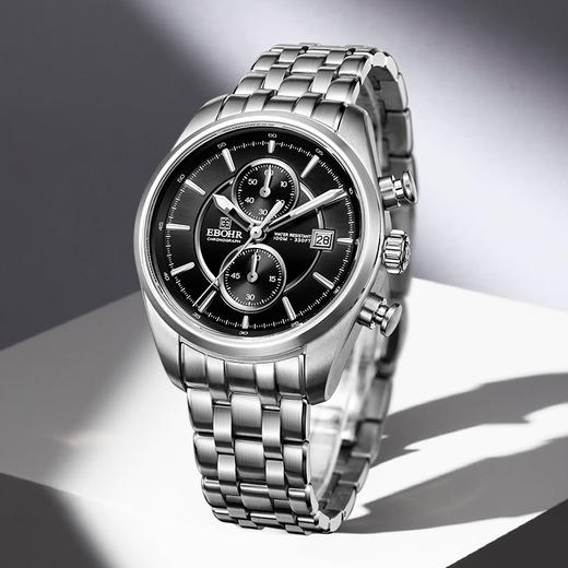 依波表EBOHR 专柜同款休闲商务防水石英表男士腕表1079 商品图1