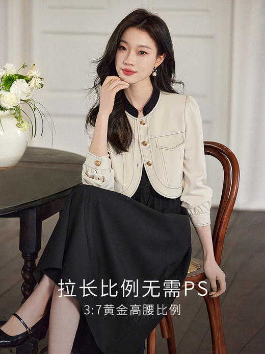 【129选3件，不退换】熙世界黑色吊带连衣裙女2025春新款高级感复古气质赫本风小黑裙 商品图3