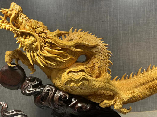 龍行天下｜龙年大吉°黄杨木摆件 商品图3