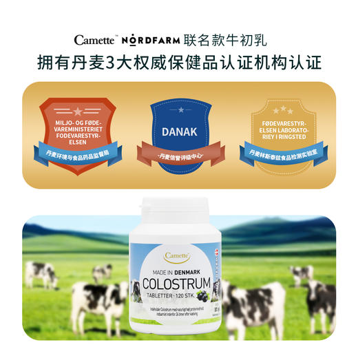 丹麦进口Camette诺德COLOSTRUM24小时牛初乳片 黑加仑味 商品图2