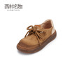 西村名物2024春季新品真皮柔软舒适复古做旧擦色休闲鞋女X24AM11541 商品缩略图0