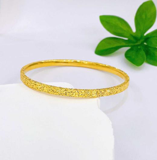 【限时克减150元】足金999.9 #碎碎冰  【精品】实心固口四方筷子手镯碎碎冰手镯满天繁星手镯(AISZ00508-2)（预售产品下单后不退款不退货不换货不补差价） 商品图0