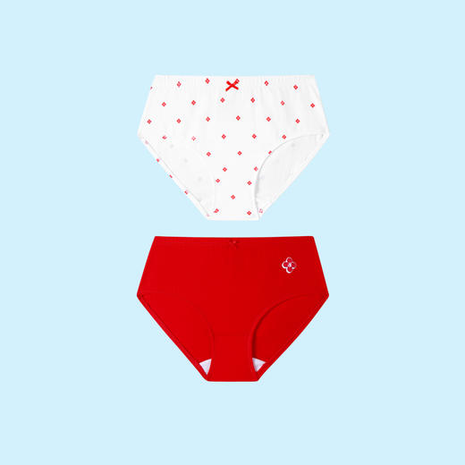 【新年红】女童内裤两件装春新款抗菌三角裤弹力安奈儿童装JG417044 商品图4