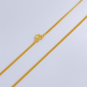 【限时克减150元】足金999.9 侧身链项链(XL00015-12)（预售产品下单后不退款不退货不换货不补差价）