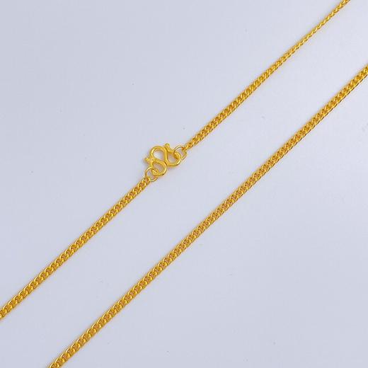 【限时克减150元】足金999.9 侧身链项链(XL00015-12)（预售产品下单后不退款不退货不换货不补差价） 商品图0