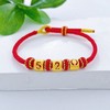 【限时7.5折】【定价黄金】足金 3D硬金爱心数字520转运珠红绳调节成品手串(AJ3DSC00044)（预售产品下单后不退款不退货不换货不补差价） 商品缩略图0