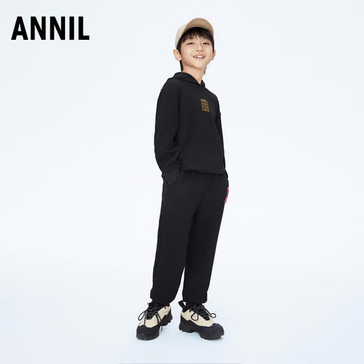 男童活力潮搭带帽长袖卫衣新款安奈儿童装实体店同款AB411502 商品图3