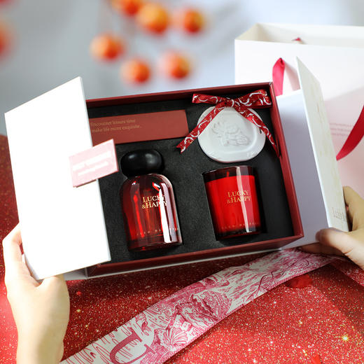 2025龙年【新年礼物 香薰蜡烛礼盒】年会伴手礼 礼品送人套装 商品图3