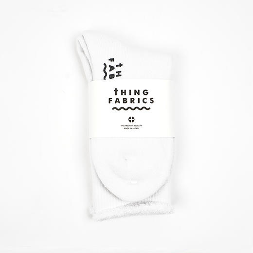 THING FABRICS TF Crew  Socks 日本制有机棉内里毛圈袜子 中筒袜 商品图4