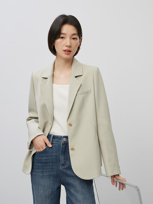 【1件75折】熙世界超好看西装外套女小个子2025春新款高级感炸街休闲小西服 商品图4