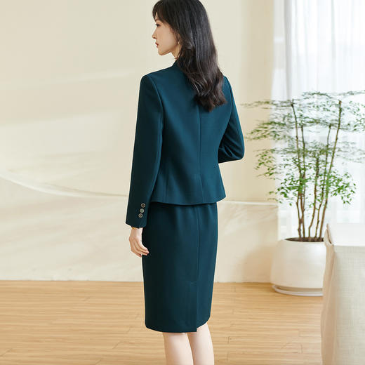 米思阳2026春季新款通勤气质时尚套装开衫西装连衣裙两件套女0866 商品图2