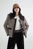 amadella 复古可爱宽松款千鸟格羽绒服外套 17482 商品缩略图1