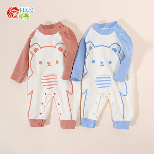 贝贝怡童装男女童和尚服家居爬服婴幼儿睡衣ZB1DL003
 商品图2