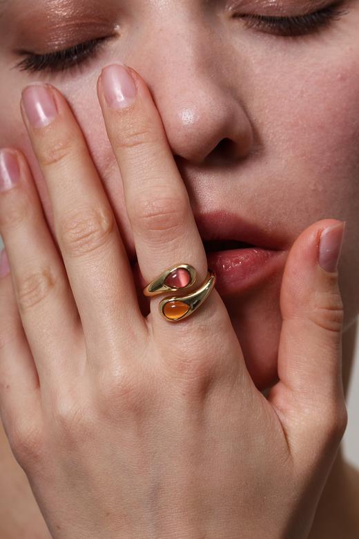 SOL DE VERANO 红墙系列猫眼石戒指 商品图0