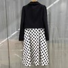 A7108        高端气质减龄百搭小西装外套+波点连衣裙两件套套裙（特价不退换，细节有差异，以实拍为准） 商品缩略图5
